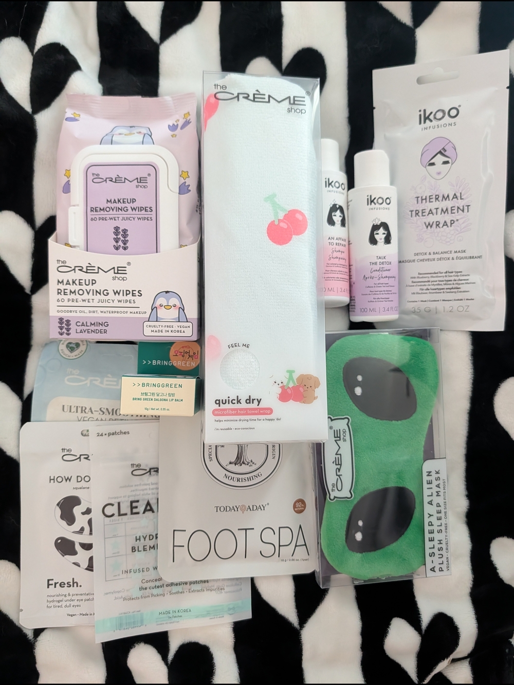 11 Unit The Crème Shop Huge Skincare & Beauty Bundle For Traveling or Selfcare
